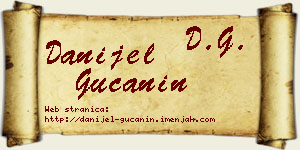 Danijel Gučanin vizit kartica